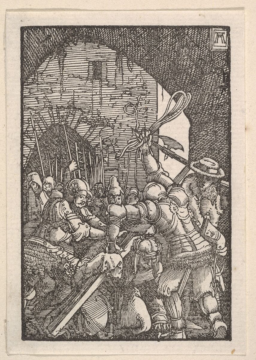 Christ Carrying the Cross, from The Fall and Salvation of Mankind Through the Life and Passion of Christ, Albrecht Altdorfer (German, Regensburg ca. 1480–1538 Regensburg), Woodcut 