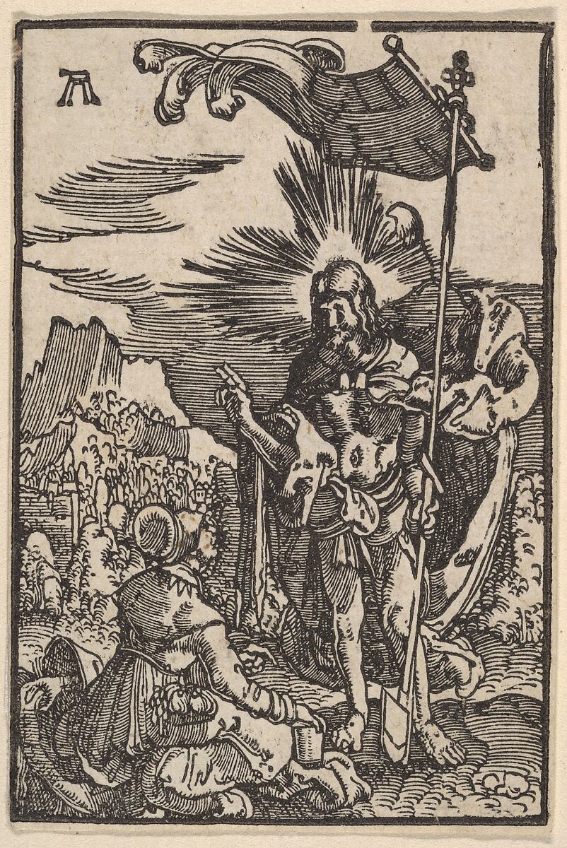 Noli Me Tangere, from The Fall and Salvation of Mankind Through the Life and Passion of Christ, Albrecht Altdorfer (German, Regensburg ca. 1480–1538 Regensburg), Woodcut 