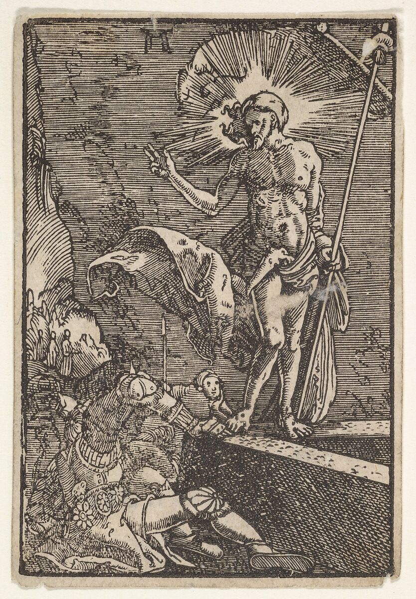 The Resurrection, from "The Fall and Salvation of Mankind Through the Life and Passion of Christ", Albrecht Altdorfer (German, Regensburg ca. 1480–1538 Regensburg), Woodcut 