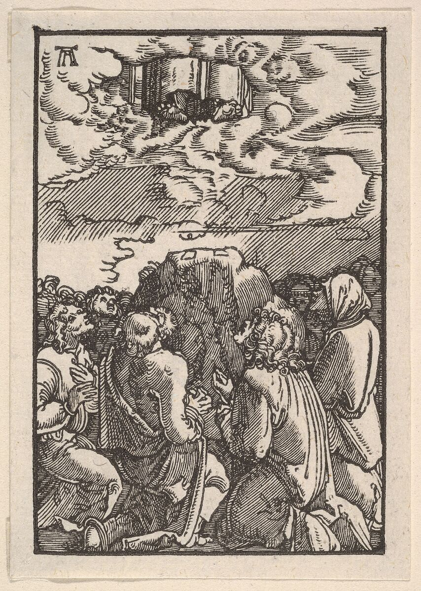 The Ascension of Christ, from The Fall and Salvation of Mankind Through the Life and Passion of Christ, Albrecht Altdorfer (German, Regensburg ca. 1480–1538 Regensburg), Woodcut 