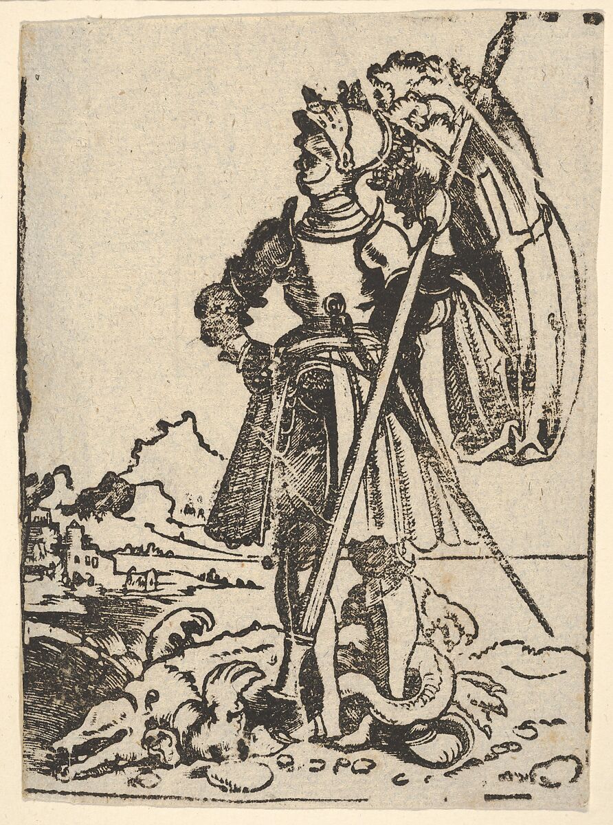 Saint George, Albrecht Altdorfer (German, Regensburg ca. 1480–1538 Regensburg), Woodcut 
