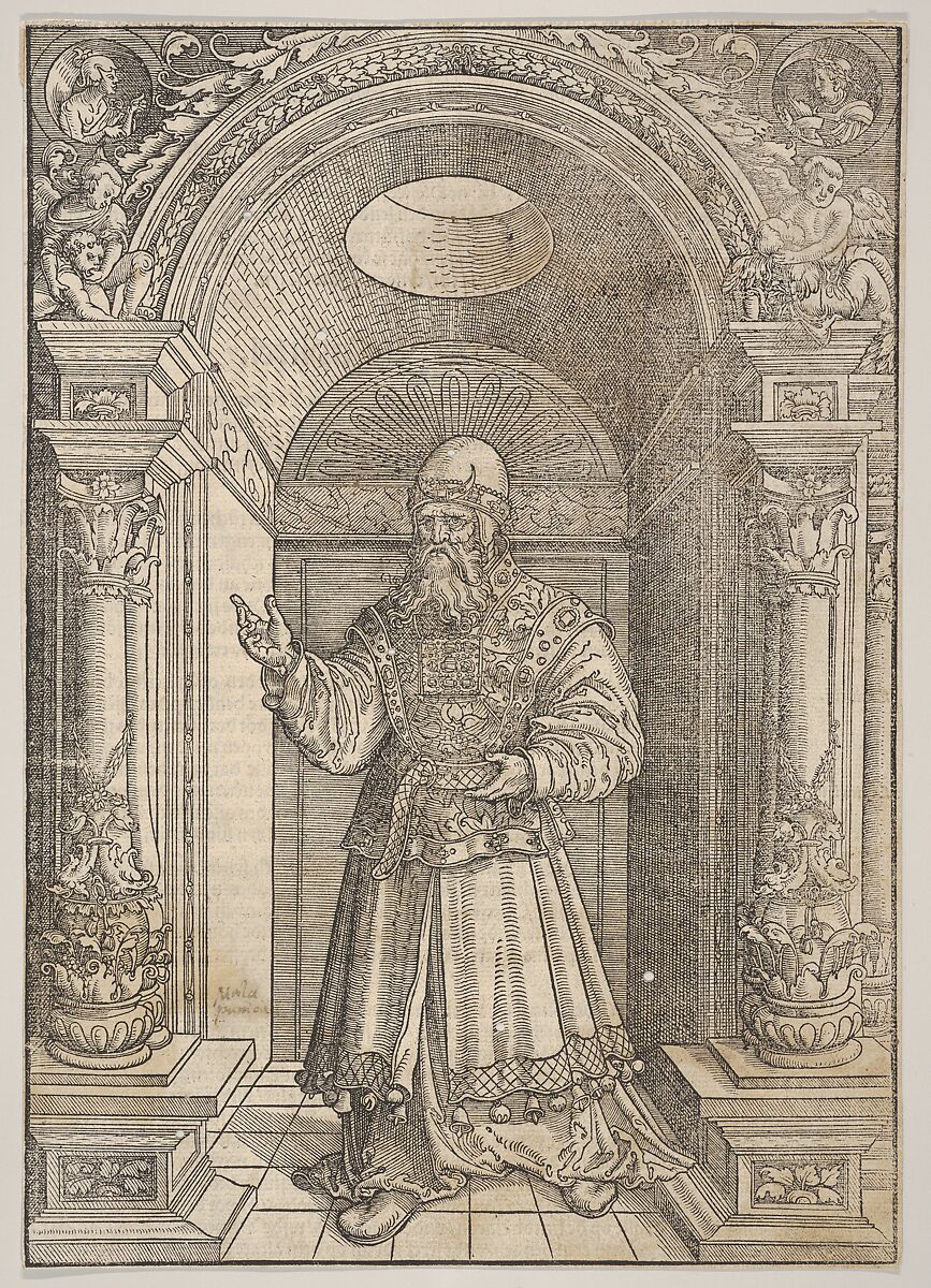 Aaron, from De Biblie uth der uthlegginge Doctoris Martini Luthers, Erhard Altdorfer (German, 1480/85–1561/62 Schwerin), Woodcut 