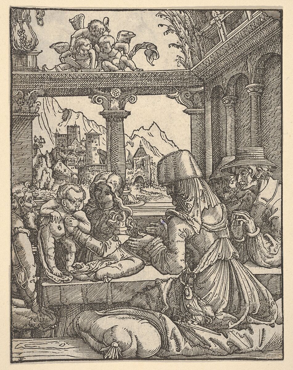 The Holy Kinship, Albrecht Altdorfer (German, Regensburg ca. 1480–1538 Regensburg), Woodcut 