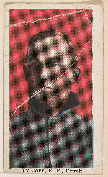 Ty Cobb, Right Field, Detroit, from the Baseball players (Williams Caramel) series (E103) for the Williams Caramel Company, Issued by The Williams Caramel Company, Oxford, Pennsylvania, Commercial color lithograph 