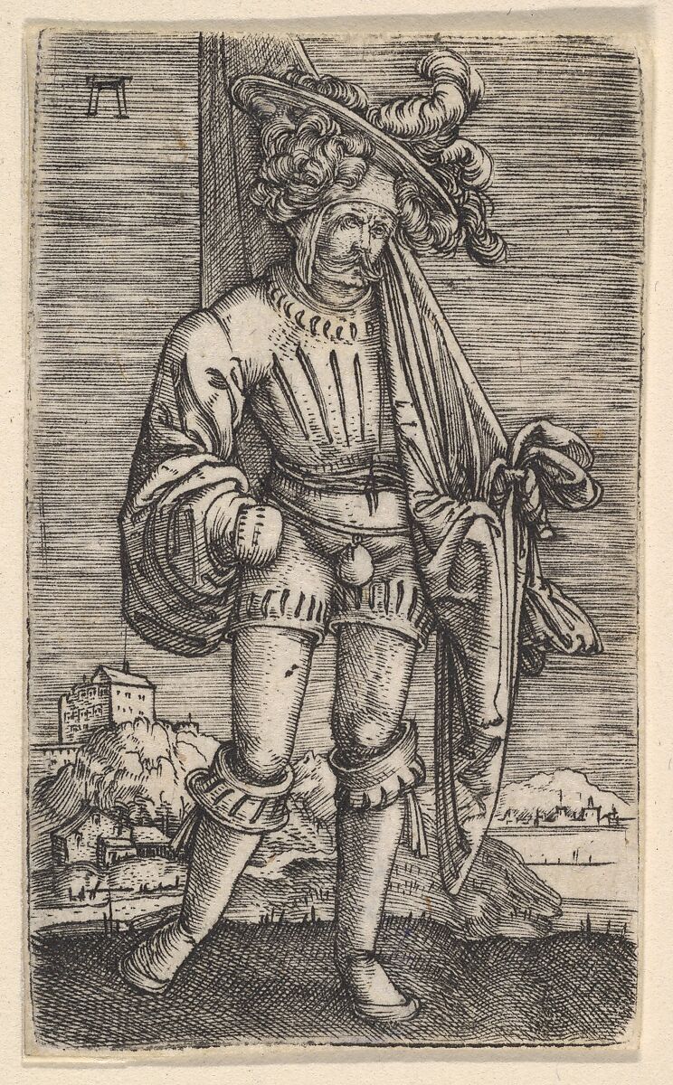 The Little Standard-Bearer, Albrecht Altdorfer (German, Regensburg ca. 1480–1538 Regensburg), Engraving 