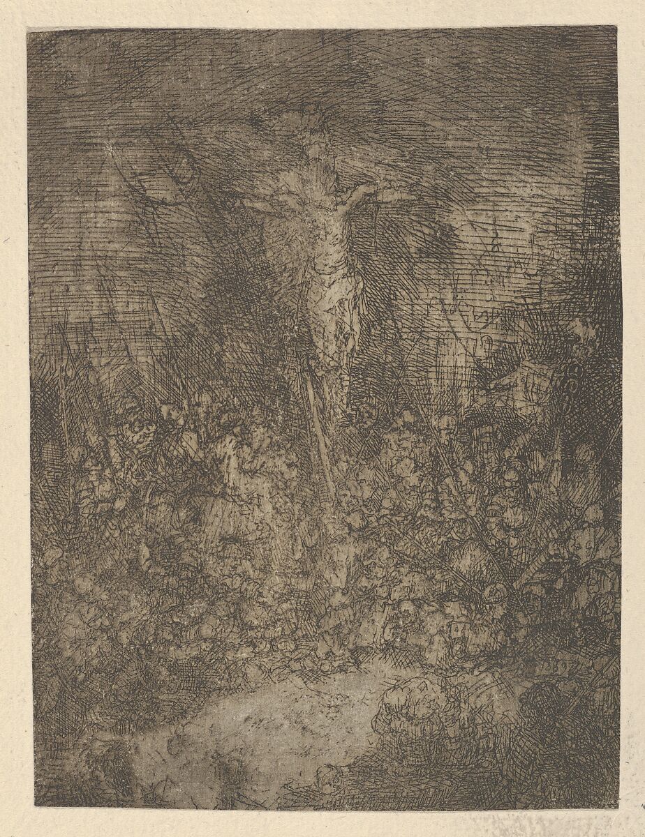 La Crucifixion (The Crucifixion), Rodolphe Bresdin (French, Montrelais 1822–1885 Sèvres), Etching 