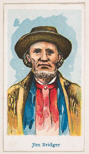 Jim Bridger, from the Wild West Caramels series (E49) for the American Caramel Company, Issued by American Caramel Company, Philadelphia, Commercial color lithograph 
