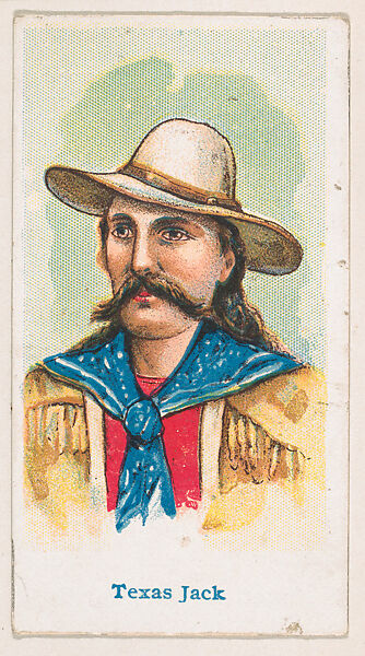 Texas Jack, from the Wild West Caramels series (E49) for the American Caramel Company, Issued by American Caramel Company, Philadelphia, Commercial color lithograph 