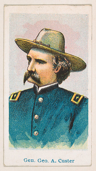 General George A. Custer, from the Wild West Caramels series (E49) for the American Caramel Company, Issued by American Caramel Company, Philadelphia, Commercial color lithograph 