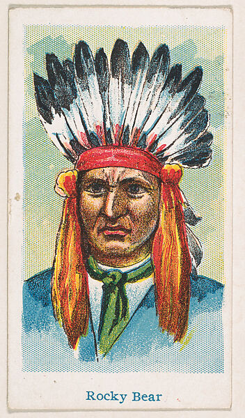 Rocky Bear, from the Wild West Caramels series (E49) for the American Caramel Company, Issued by American Caramel Company, Philadelphia, Commercial color lithograph 