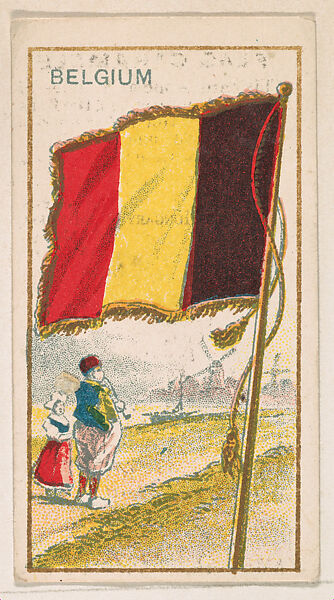 Flag of Belgium, from the Flag Caramels series (E15) for the American Caramel Company, Issued by American Caramel Company, Philadelphia, Commercial color lithograph 