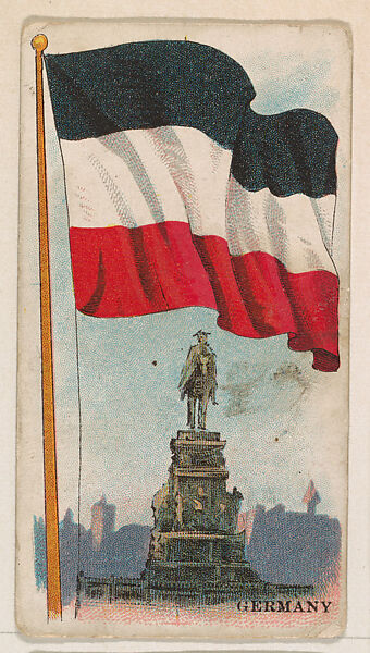 Flag of Germany, from the Flag Chewing Gum series (E16) for John H. Dockman & Son, Issued by John H. Dockman &amp; Son, Baltimore, Commercial color lithograph 