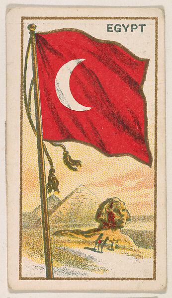 Flag of Egypt, from the Flag Caramels series (E15) for the American Caramel Company, Issued by American Caramel Company, Philadelphia, Commercial color lithograph 