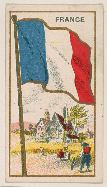 Flag of France, from the Flag Caramels series (E15) for the American Caramel Company, Issued by American Caramel Company, Philadelphia, Commercial color lithograph 