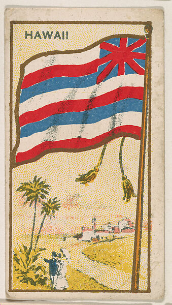 Flag of Hawaii, from the Flag Caramels series (E15) for the American Caramel Company, Issued by American Caramel Company, Philadelphia, Commercial color lithograph 