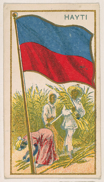 Flag of Hayti, from the Flag Caramels series (E15) for the American Caramel Company, Issued by American Caramel Company, Philadelphia, Commercial color lithograph 