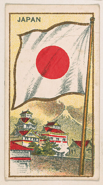 Flag of Japan, from the Flag Caramels series (E15) for the American Caramel Company, Issued by American Caramel Company, Philadelphia, Commercial color lithograph 