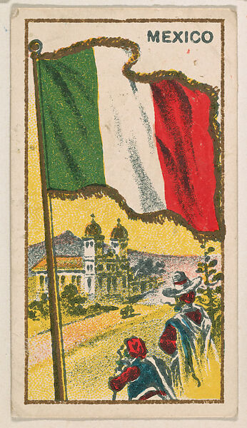 Flag of Mexico, from the Flag Caramels series (E15) for the American Caramel Company, Issued by American Caramel Company, Philadelphia, Commercial color lithograph 