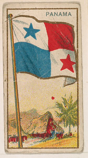 Flag of Panama, from the Flag Caramels series (E15) for the American Caramel Company, Issued by American Caramel Company, Philadelphia, Commercial color lithograph 