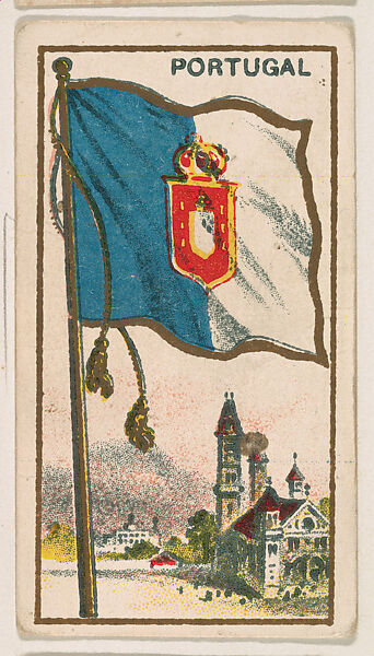 Flag of Portugal, from the Flag Caramels series (E15) for the American Caramel Company, Issued by American Caramel Company, Philadelphia, Commercial color lithograph 