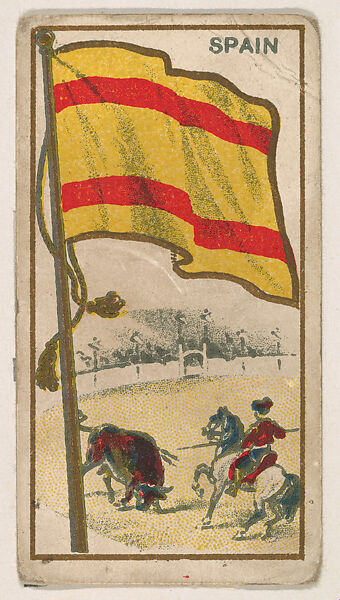 Flag of Spain, from the Flag Caramels series (E15) for the American Caramel Company, Issued by American Caramel Company, Philadelphia, Commercial color lithograph 