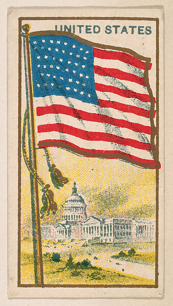 Flag of the United States, from the Flag Caramels series (E15) for the American Caramel Company, Issued by American Caramel Company, Philadelphia, Commercial color lithograph 