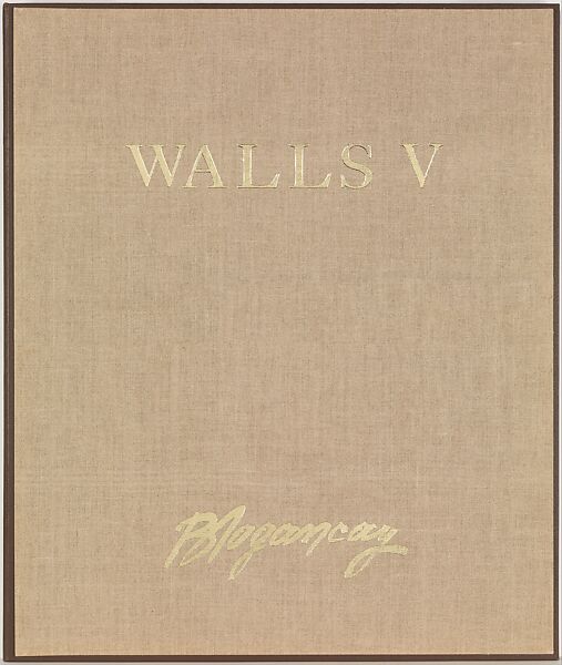 Cover of portfolio case from Walls V, Burhan Doğançay (American, born Turkey, Istanbul 1929–2013 Istanbul), Lithograph 