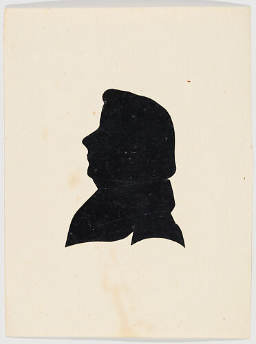 Unidentified profile portrait, man facing left