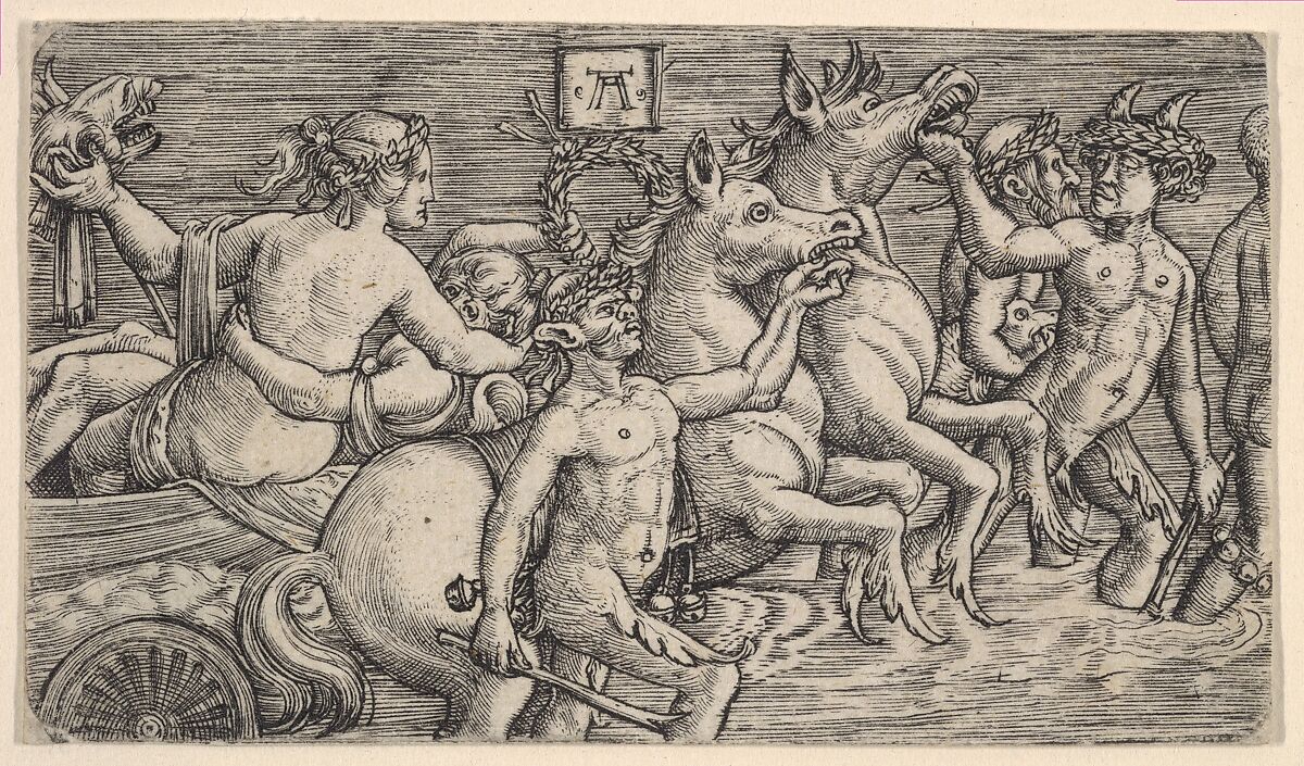 The Triumph of the Sea-Gods, Albrecht Altdorfer (German, Regensburg ca. 1480–1538 Regensburg), Engraving 