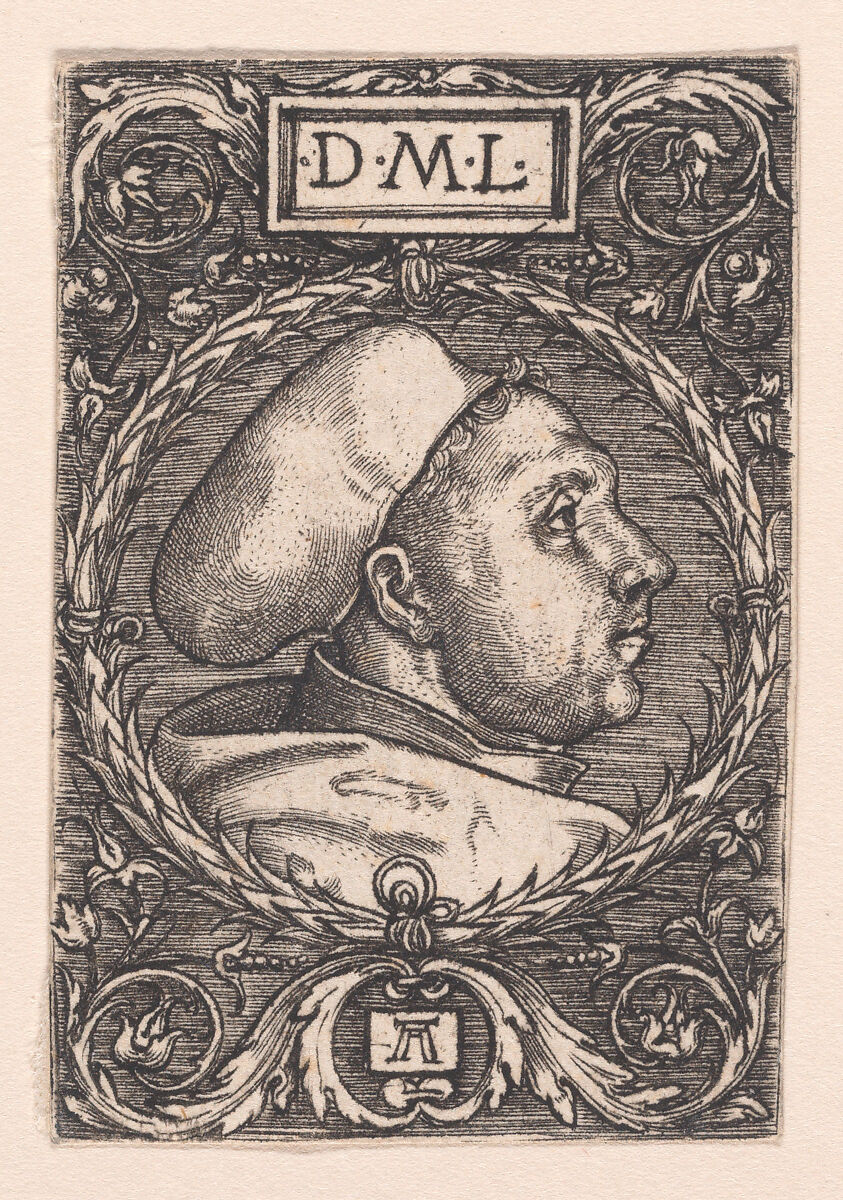Martin Luther with Doctoral Cap, Albrecht Altdorfer (German, Regensburg ca. 1480–1538 Regensburg), Engraving