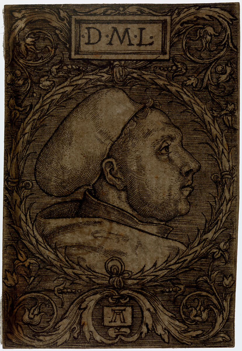 Martin Luther with Doctoral Cap, Albrecht Altdorfer (German, Regensburg ca. 1480–1538 Regensburg), Engraving