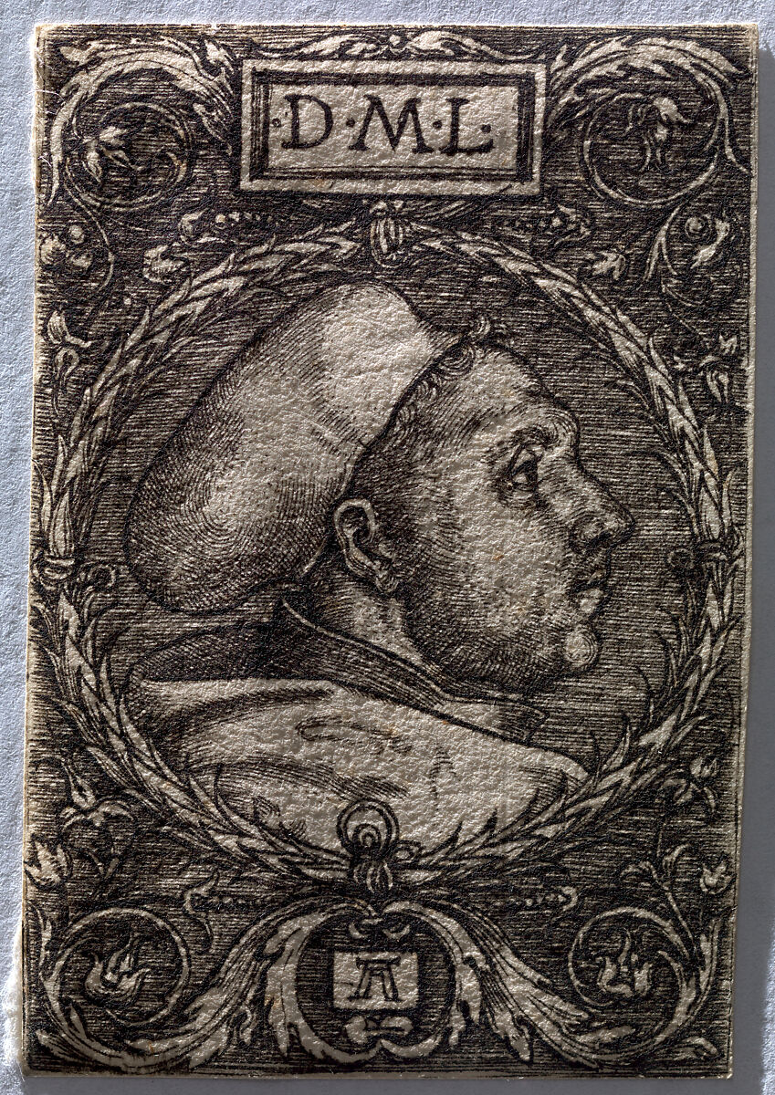 Martin Luther with Doctoral Cap, Albrecht Altdorfer (German, Regensburg ca. 1480–1538 Regensburg), Engraving