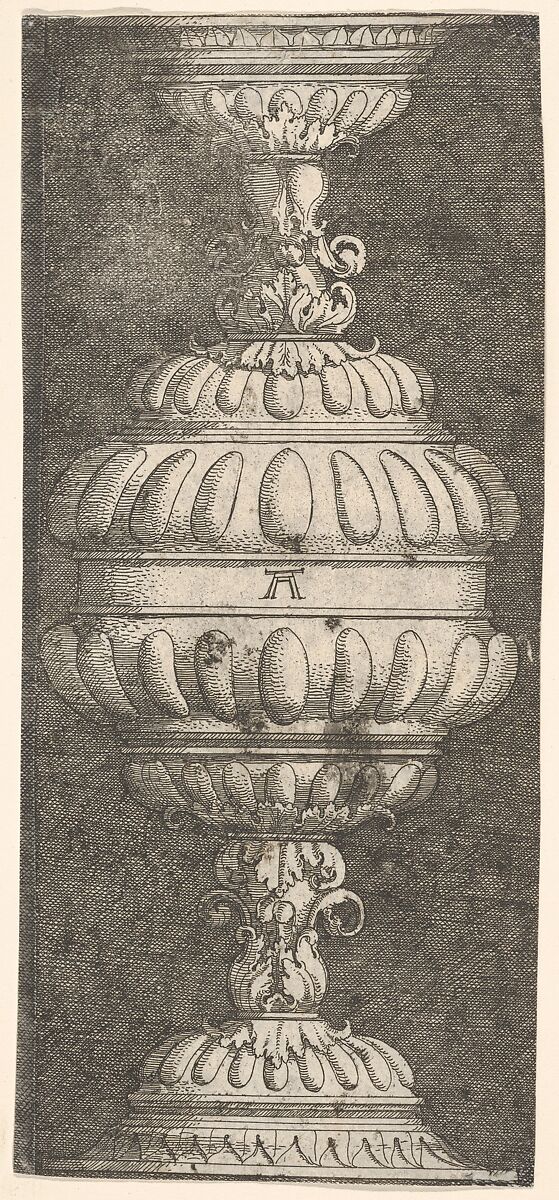 Double Goblet with Acanthus-Leaves, Albrecht Altdorfer (German, Regensburg ca. 1480–1538 Regensburg), Etching 