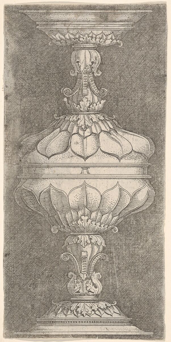 Double Goblet with Flat Leaves, Albrecht Altdorfer (German, Regensburg ca. 1480–1538 Regensburg), Etching 