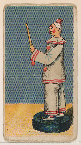 Clown conducting with baton, from the Circus Caramels series (E43) issued by the American Caramel Company to promote Circus Caramels, Issued by the American Caramel Company, Philadelphia, Commercial color lithograph 