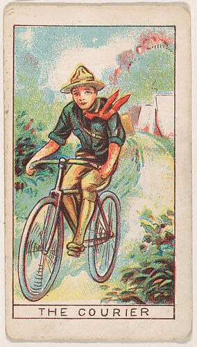 The Courier, from the Boy Scouts series (E42) for the Fisher Candy Co.