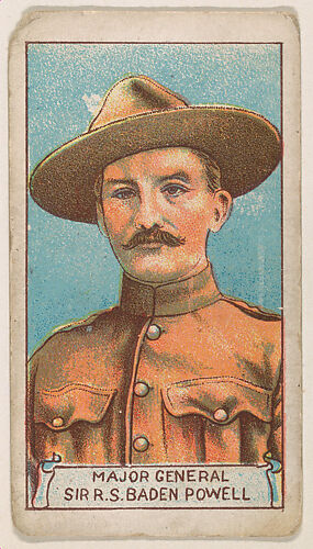 Major General Sir R.S. Baden Powell, from the Boy Scouts series (E42) for the Fisher Candy Co.