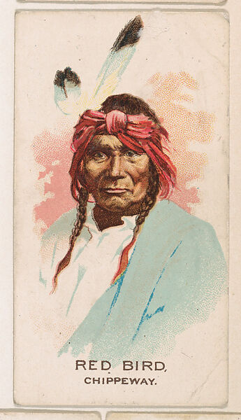 Red Bird, Chippeway, from the Indian Pictures series (E46) issued by The Philadelphia Caramel Company, Issued by Philadelphia Caramel Co., Camden, New Jersey, Commercial color lithograph 