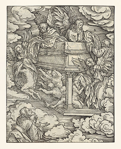 Recto of Sheet with The Clothing of the Elect, from 