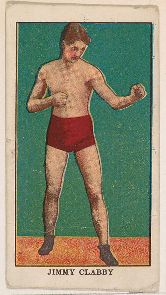 Jimmy Clabby, from the Twenty-Five Prizefighters series (E78), Commercial color lithograph 