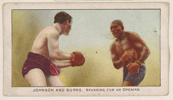 Johnson and Burns, Sparring for an Opening, from the 27 Scrappers series (E79) for the Philadelphia Caramel Company, Issued by Philadelphia Caramel Co., Camden, New Jersey, Commercial color lithograph 