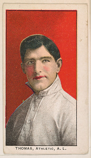Thomas, Athletic, American League, from the 30 Ball Players series (E96) for the Philadelphia Caramel Company, Issued by Philadelphia Caramel Co., Camden, New Jersey, Commercial color lithograph 