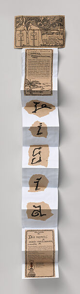 Día Mambí, Rolando Estévez Jordán (Cuban, born Matanzas, 1953), Mimeograph with hand-coloring and collage