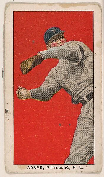 Adams, Pittsburgh, National League, from the 30 Ball Players series (E96) for the Philadelphia Caramel Company, Issued by Philadelphia Caramel Co., Camden, New Jersey, Commercial color lithograph 