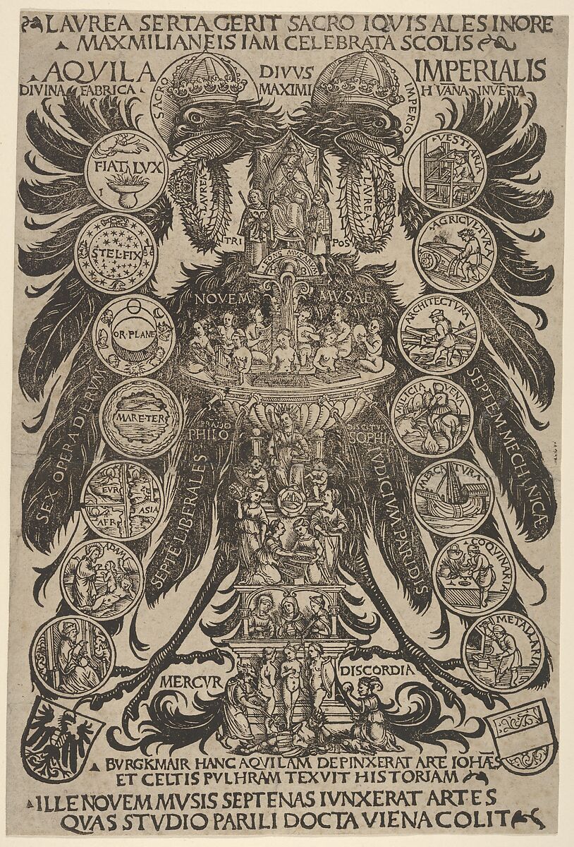 The Imperial Eagle (Aquila Imperialis), Hans Burgkmair (German, Augsburg 1473–1531 Augsburg), Woodcut 