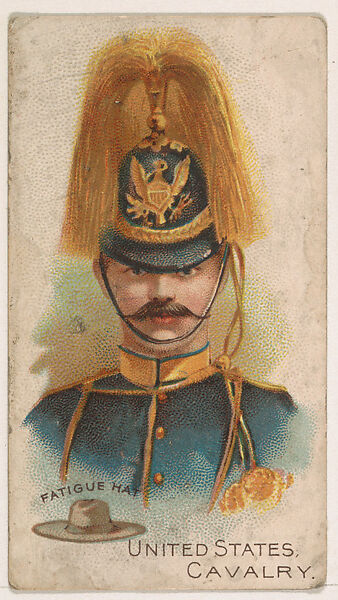 United States, Cavalry, Fatigue Hat, from the Army Cards series (E1) to promote Army Caramels for The Breisch-Williams Co., Inc., Issued by The Breisch-Williams Co., Inc., Oxford, Pennsylvania, Commercial color lithograph 