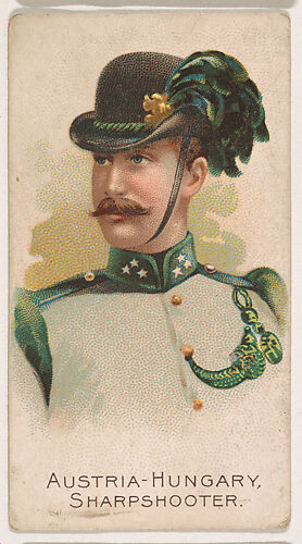 Austria-Hungary, Sharpshooter, from the Army Cards series (E1) to promote Army Caramels for The Breisch-Williams Co., Inc.
