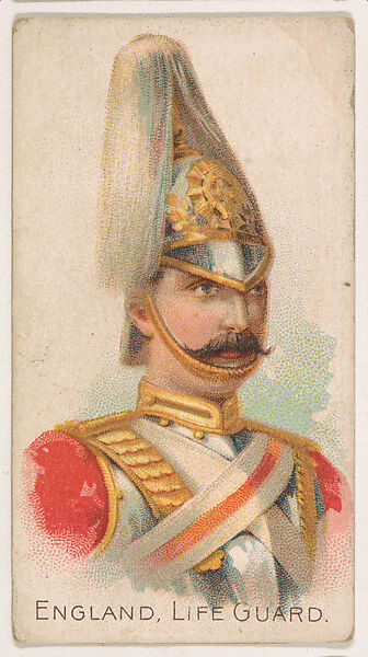 England, Life Guard, from the Army Cards series (E1) to promote Army Caramels for The Breisch-Williams Co., Inc., Issued by The Breisch-Williams Co., Inc., Oxford, Pennsylvania, Commercial color lithograph 