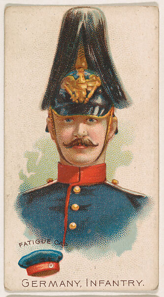 Germany, Infantry, Fatigue Cap, from the Army Cards series (E1) to promote Army Caramels for The Breisch-Williams Co., Inc., Issued by The Breisch-Williams Co., Inc., Oxford, Pennsylvania, Commercial color lithograph 