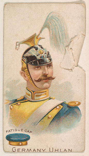 Germany, Uhlan, Fatigue Cap, from the Army Cards series (E1) to promote Army Caramels for The Breisch-Williams Co., Inc., Issued by The Breisch-Williams Co., Inc., Oxford, Pennsylvania, Commercial color lithograph 